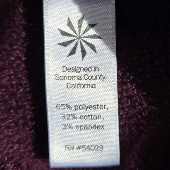 Athleta Maroon Mock Neck Sweatshirt Sz S - Picture 5 of 5